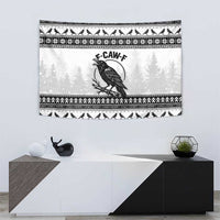 Funny Christmas F Caw F Raven Tapestry Merry Craw Mas - Wonder Print Shop