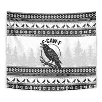 Funny Christmas F Caw F Raven Tapestry Merry Craw Mas - Wonder Print Shop