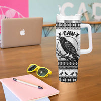 Funny Christmas F Caw F Raven Tumbler With Handle Merry Craw Mas - Wonder Print Shop