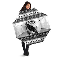 Funny Christmas F Caw F Raven Umbrella Merry Craw Mas - Wonder Print Shop