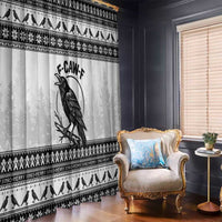 Funny Christmas F Caw F Raven Window Curtain Merry Craw Mas - Wonder Print Shop