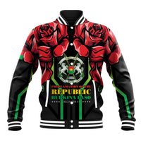 Burkina Faso Republic Day Baseball Jacket Coat Of Arms With Rose - Wonder Print Shop
