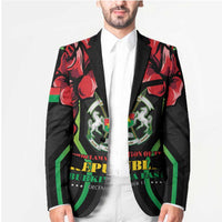 Burkina Faso Republic Day Blazer Coat Of Arms With Rose - Wonder Print Shop