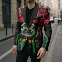 Burkina Faso Republic Day Blazer Coat Of Arms With Rose - Wonder Print Shop