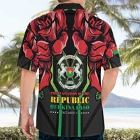 Burkina Faso Republic Day Hawaiian Shirt Coat Of Arms With Rose - Wonder Print Shop