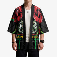 Burkina Faso Republic Day Kimono Coat Of Arms With Rose - Wonder Print Shop