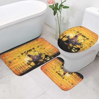 Funny Halloween Zombie Chicken Bathroom Set F’Caw Scary Poultry - Wonder Print Shop