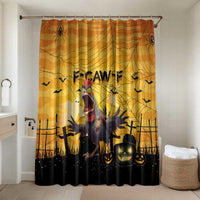 Funny Halloween Zombie Chicken Bathroom Set F’Caw Scary Poultry - Wonder Print Shop