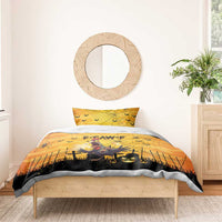 Funny Halloween Zombie Chicken Bedding Set F’Caw Scary Poultry - Wonder Print Shop