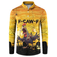 Personalized Funny Halloween Zombie Chicken Button Sweatshirt F’Caw Scary Poultry - Wonder Print Shop