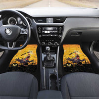 Personalized Funny Halloween Zombie Chicken Car Mats F’Caw Scary Poultry - Wonder Print Shop