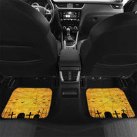 Personalized Funny Halloween Zombie Chicken Car Mats F’Caw Scary Poultry - Wonder Print Shop