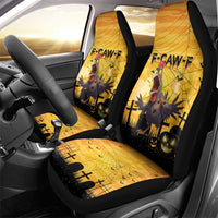 Funny Halloween Zombie Chicken Car Seat Cover F’Caw Scary Poultry - Wonder Print Shop