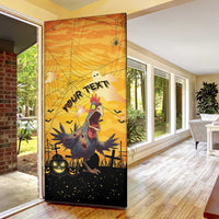 Personalized Funny Halloween Zombie Chicken Door Cover F’Caw Scary Poultry - Wonder Print Shop
