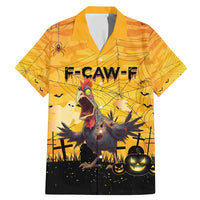 Personalized Funny Halloween Zombie Chicken Family Matching Mermaid Dress and Hawaiian Shirt F’Caw Scary Poultry - Wonder Print Shop