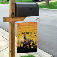 Funny Halloween Zombie Chicken Garden Flag F’Caw Scary Poultry - Wonder Print Shop