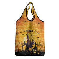 Funny Halloween Zombie Chicken Grocery Bag F’Caw Scary Poultry - Wonder Print Shop