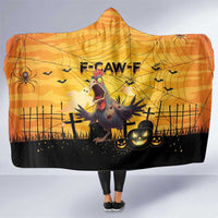 Funny Halloween Zombie Chicken Hooded Blanket F’Caw Scary Poultry - Wonder Print Shop