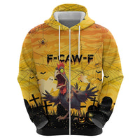 Personalized Funny Halloween Zombie Chicken Hoodie F’Caw Scary Poultry - Wonder Print Shop