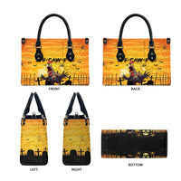 Funny Halloween Zombie Chicken Leather Bag F’Caw Scary Poultry - Wonder Print Shop