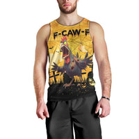 Personalized Funny Halloween Zombie Chicken Men Tank Top F’Caw Scary Poultry - Wonder Print Shop