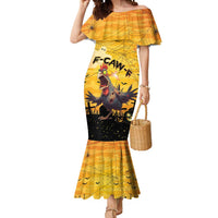 Personalized Funny Halloween Zombie Chicken Mermaid Dress F’Caw Scary Poultry - Wonder Print Shop