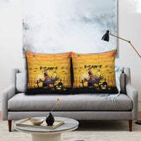 Funny Halloween Zombie Chicken Pillow Cover F’Caw Scary Poultry - Wonder Print Shop