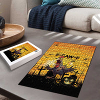 Funny Halloween Zombie Chicken Puzzle F’Caw Scary Poultry - Wonder Print Shop