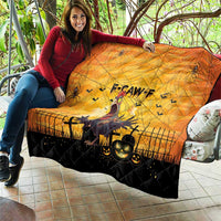 Funny Halloween Zombie Chicken Quilt F’Caw Scary Poultry - Wonder Print Shop