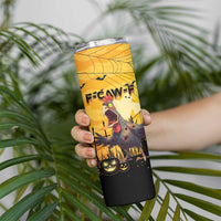 Personalized Funny Halloween Zombie Chicken Skinny Tumbler F’Caw Scary Poultry - Wonder Print Shop