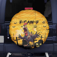 Funny Halloween Zombie Chicken Spare Tire Cover F’Caw Scary Poultry - Wonder Print Shop