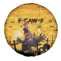 Funny Halloween Zombie Chicken Spare Tire Cover F’Caw Scary Poultry - Wonder Print Shop