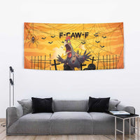 Funny Halloween Zombie Chicken Tapestry F’Caw Scary Poultry - Wonder Print Shop