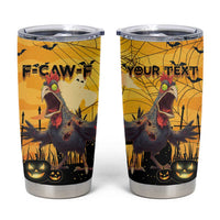 Personalized Funny Halloween Zombie Chicken Tumbler Cup F’Caw Scary Poultry - Wonder Print Shop