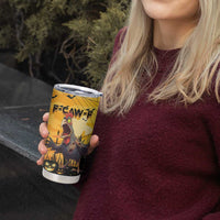 Personalized Funny Halloween Zombie Chicken Tumbler Cup F’Caw Scary Poultry - Wonder Print Shop