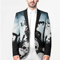 Personalized Funny Halloween F’Caw Raven Blazer Black Bird Crow With Skulls - Wonder Print Shop