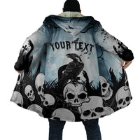 Personalized Funny Halloween F’Caw Raven Cloak Black Bird Crow With Skulls - Wonder Print Shop
