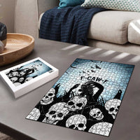 Funny Halloween F’Caw Raven Puzzle Black Bird Crow With Skulls - Wonder Print Shop