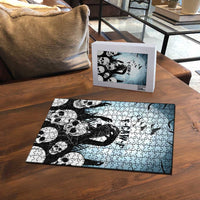 Funny Halloween F’Caw Raven Puzzle Black Bird Crow With Skulls - Wonder Print Shop
