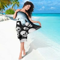 Funny Halloween F’Caw Raven Sarong Black Bird Crow With Skulls - Wonder Print Shop