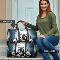 Funny Halloween F’Caw Raven Travel Bag Black Bird Crow With Skulls - Wonder Print Shop