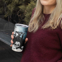 Personalized Funny Halloween F’Caw Raven Tumbler Cup Black Bird Crow With Skulls - Wonder Print Shop