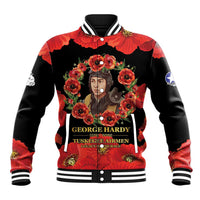 George Hardy Tuskegee Memorial Baseball Jacket Red Tail Pilots Legacy of Courage - Wonder Print Shop