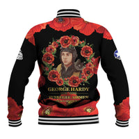 George Hardy Tuskegee Memorial Baseball Jacket Red Tail Pilots Legacy of Courage - Wonder Print Shop