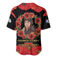 George Hardy Tuskegee Memorial Baseball Jersey Red Tail Pilots Legacy of Courage - Wonder Print Shop