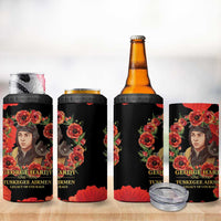 George Hardy Tuskegee Memorial 4 in 1 Can Cooler Tumbler Red Tail Pilots Legacy of Courage - Wonder Print Shop
