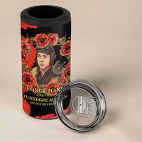 George Hardy Tuskegee Memorial 4 in 1 Can Cooler Tumbler Red Tail Pilots Legacy of Courage - Wonder Print Shop