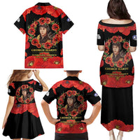 George Hardy Tuskegee Memorial Family Matching Puletasi and Hawaiian Shirt Red Tail Pilots Legacy of Courage - Wonder Print Shop