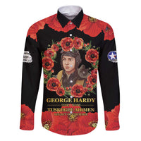 George Hardy Tuskegee Memorial Family Matching Puletasi and Hawaiian Shirt Red Tail Pilots Legacy of Courage - Wonder Print Shop