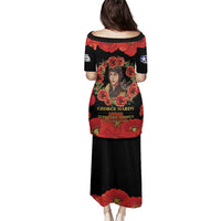 George Hardy Tuskegee Memorial Family Matching Puletasi and Hawaiian Shirt Red Tail Pilots Legacy of Courage - Wonder Print Shop